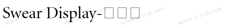 Swear Display字体转换